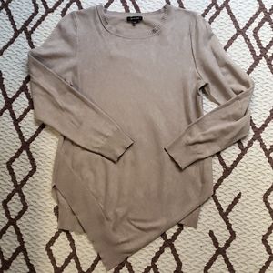 Beautiful Asymmetrical Tan Sweater, Size L